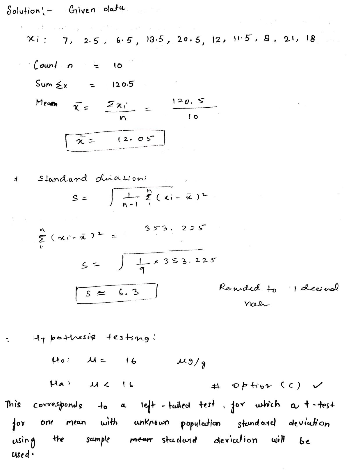 Statistics homework question answer, step 1, image 1